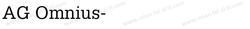 AG Omnius字体转换